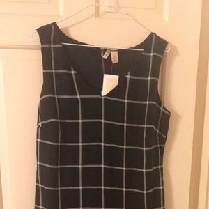 Black and White Plaid Dress New with Tags